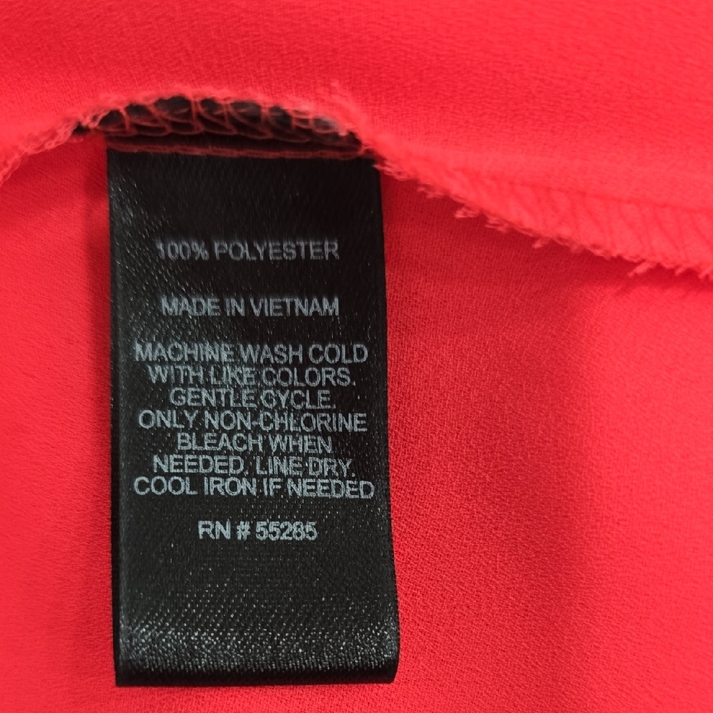 Express Coral Button-Down Utility Blouse - image 10